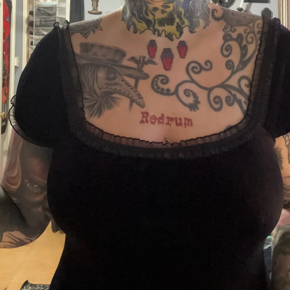 Vintage goth dress - Picture 6 of 6